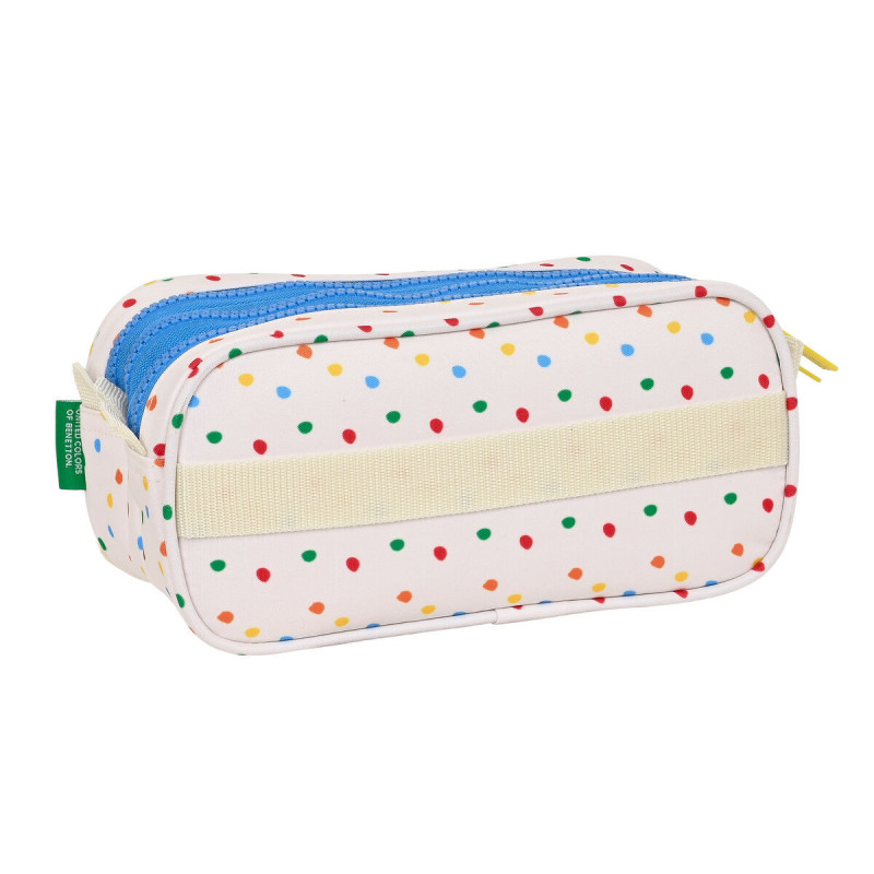 Image secondaire de Trousse Fourre-Tout Triple Benetton Topitos Blanc Naturel 21,5 x 10 x 8 cm