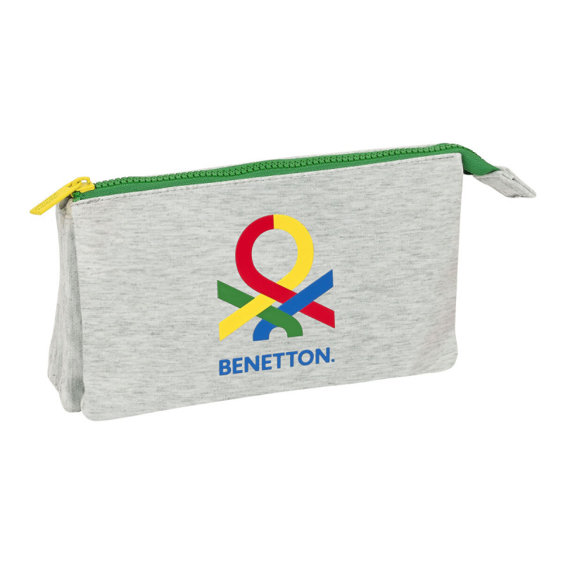 Trousse Fourre-Tout Triple Benetton Pop 22 x 3 x 12 cm