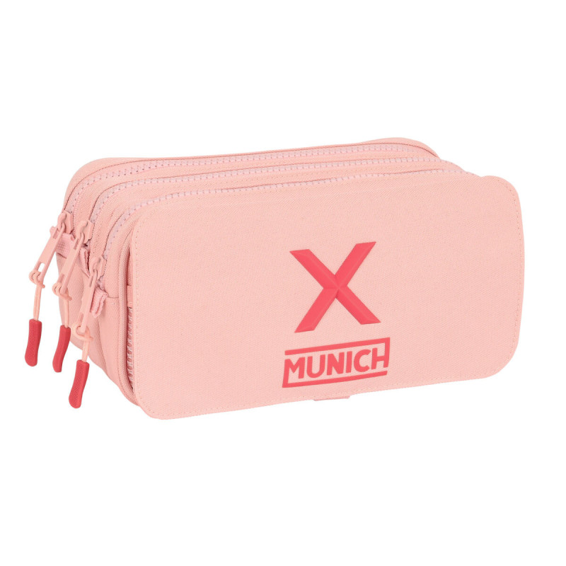 Trousse Fourre-Tout Triple Munich Maquillaje (21,5 x 10 x 8 cm)