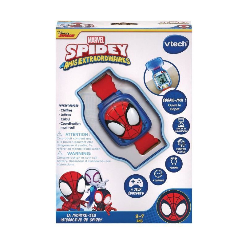 Image secondaire de Vtech Jouets Electroniques Educatifs LA MONTRE-JEU INTERACTIVE DE SPIDEY