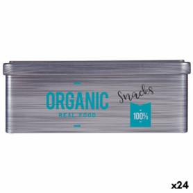 Boîte Organic Snacks Gris Fer blanc (11 x 7,1 x 18 cm) (24 Unités) 135,99 €
