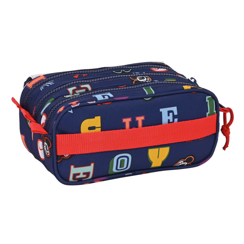 Image secondaire de Trousse Fourre-Tout Triple Mickey Mouse Clubhouse Only one Blue marine (21,5 x 10 x 8 cm)