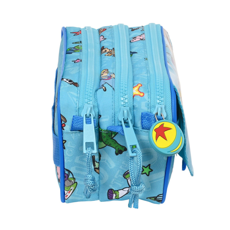 Image secondaire de Trousse Fourre-Tout Triple Toy Story Ready to play Bleu clair (21,5 x 10 x 8 cm)