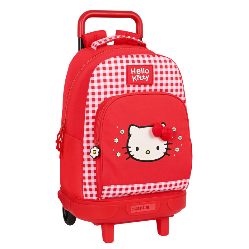 Cartable à roulettes Hello Kitty Spring Rouge 33 X 45 X 22 cm