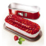 TEFAL Moule a cake Delibake en acier - Ø 30 x 11 cm - Rouge et gris - Av 31,99 €
