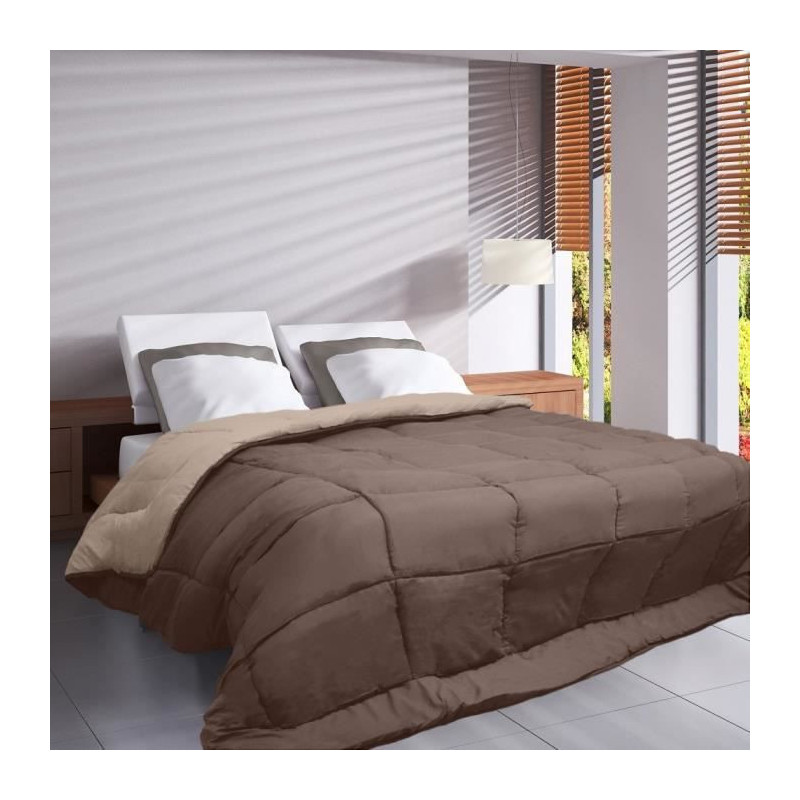 Image secondaire de Remplissage de couette Poyet Motte Hudson Taupe Lin 200 g/m² 220 x 240 cm