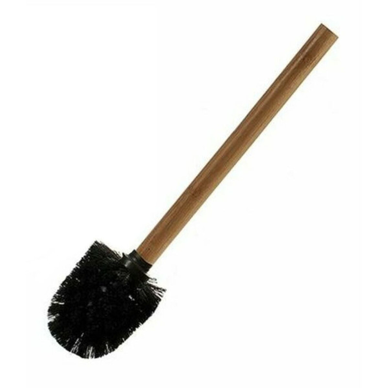 Image secondaire de Brosse de salle de wc Noir Marron Bambou (8 x 35,5 x 8 cm) (24 Unités)