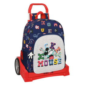 Cartable à roulettes Mickey Mouse Clubhouse Only one Blue marine (33 x 4 75,99 €