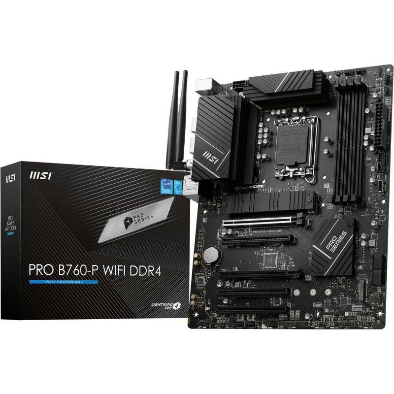 MSI PRO B760-P WIFI DDR4 carte mère LGA 1700 micro ATX