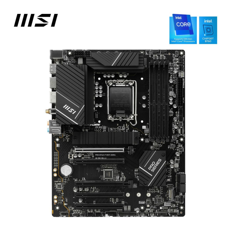 Image secondaire de MSI PRO B760-P WIFI DDR4 carte mère LGA 1700 micro ATX