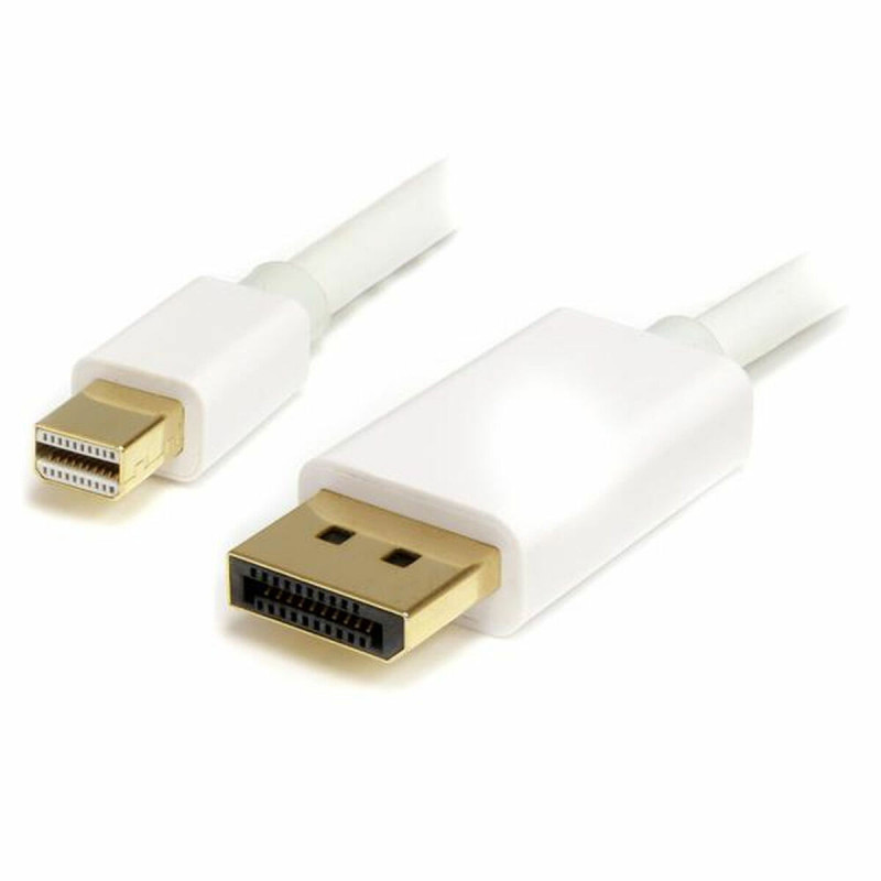 Câble Mini DisplayPort vers DisplayPort Startech MDP2DPmm2MW (2 m) Blanc 4K Ultra HD