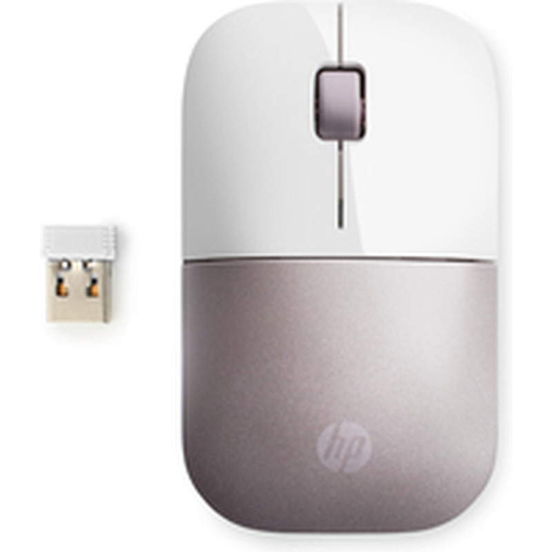 HP Souris sans fil Z3700 - Blanche/rose