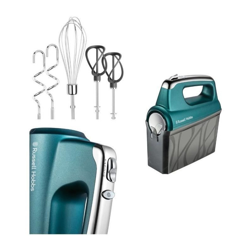 Image secondaire de Batteur à fouet Russel Hobbs 25891-56/RH Turquoise 350 W 1 kg