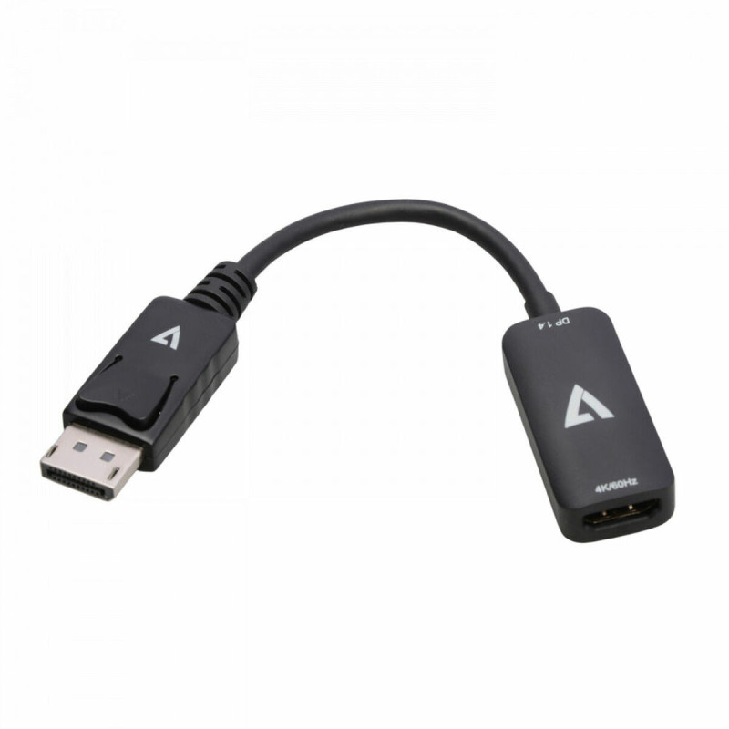 V7 V7DPHDMIACTV câble vidéo et adaptateur DisplayPort HDMI Noir